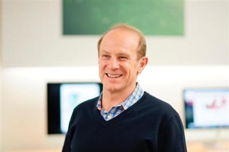 米アップルのブライアン・クロール副社長＝大阪市中央区のアップルストア心斎橋