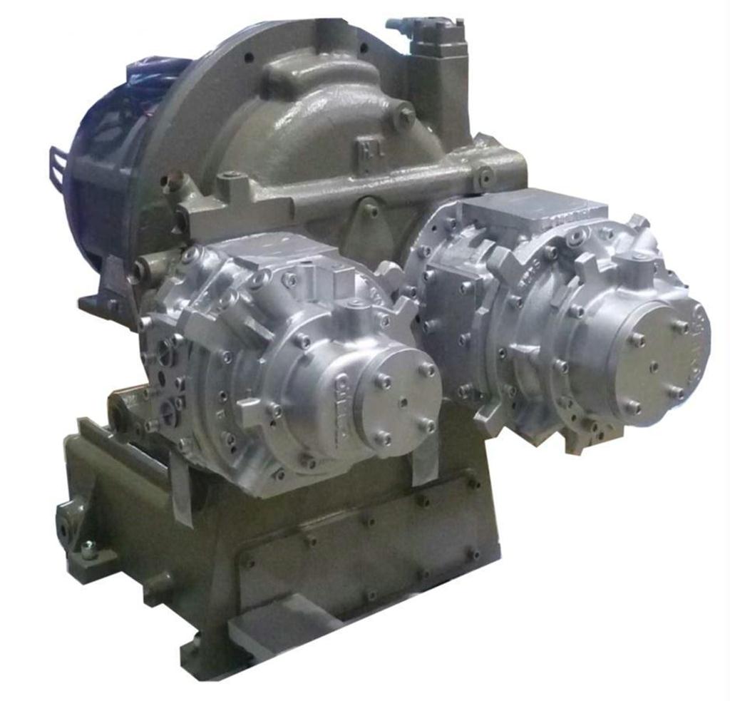 ２段型スクリューエアタービン発電機