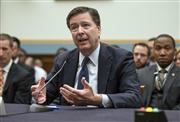 米下院の司法委員会で証言するＦＢＩのコミー長官＝１日、米ワシントン（ＵＰＩ＝共同）