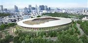 新国立競技場のイメージ図（技術提案書よりＪＳＣ提供）