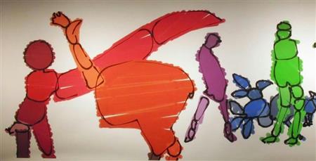 「人工画家・静７号」が描いた絵画