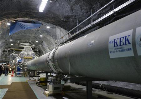 重力波望遠鏡「かぐら」の一部＝２０１５年１１月、岐阜県飛騨市