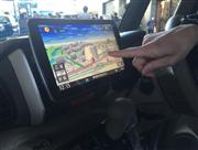 パナソニックが発売する新型カーナビ「ストラーダＣＮ－Ｆ１Ｄ」＝２９日、東京都世田谷区