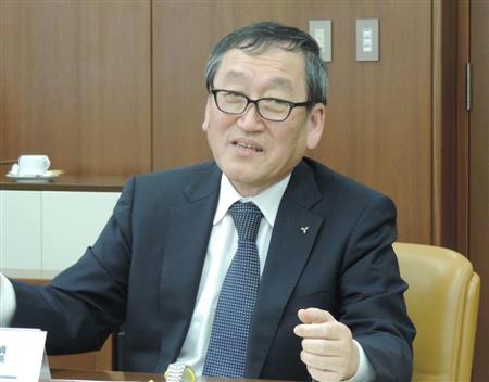 取材に応じた三菱重工業の交通・輸送ドメイン長を務める鯨井洋一副社長
