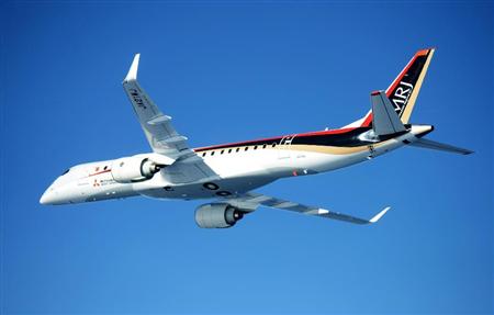 試験飛行を行うＭＲＪ（三菱航空機提供）