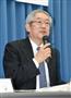 エックス線天文衛星「ひとみ」のトラブルについて記者会見するＪＡＸＡの常田佐久理事＝１日午後、東京都千代田区