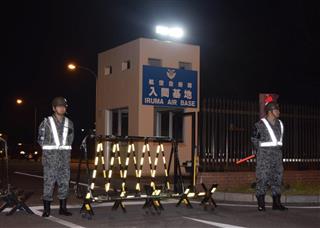 海上自衛隊鹿屋航空基地(鹿児島県鹿屋市)の北約10キロの上空でレーダーから消えた航空機が所属する航空自衛隊入間基地=6日、埼玉県狭山市(宮野佳幸撮影) 海上自衛隊鹿屋航空基地(鹿児島県鹿屋市)の北約10キロの上空でレーダーから消えた航空機が所属する航空自衛隊入間基地=6日、埼玉県狭山市(宮野佳幸撮影)