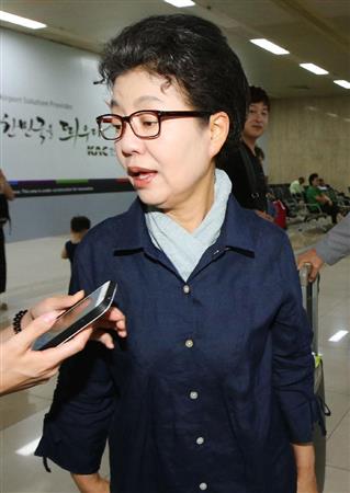 韓国の朴大統領の妹、朴槿令氏（聯合＝共同）