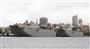 シドニーの港に停泊するオーストラリア海軍の艦船。対中防衛強化に務めるが、その対中姿勢をめぐり米国に不信感を抱かれている（ロイター）