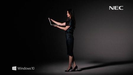 ＮＥＣパーソナルコンピュータのウェブＣＭに出演している女優の武井咲さん