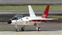 初飛行に臨む先進技術実証機「Ｘ－２（心神）」＝２２日午前、愛知県小牧市の航空自衛隊小牧基地（村本聡撮影）