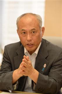 舛添要一東京都知事（鴨川一也撮影）