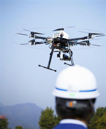 ＮＴＴ東日本が独自開発したドローン