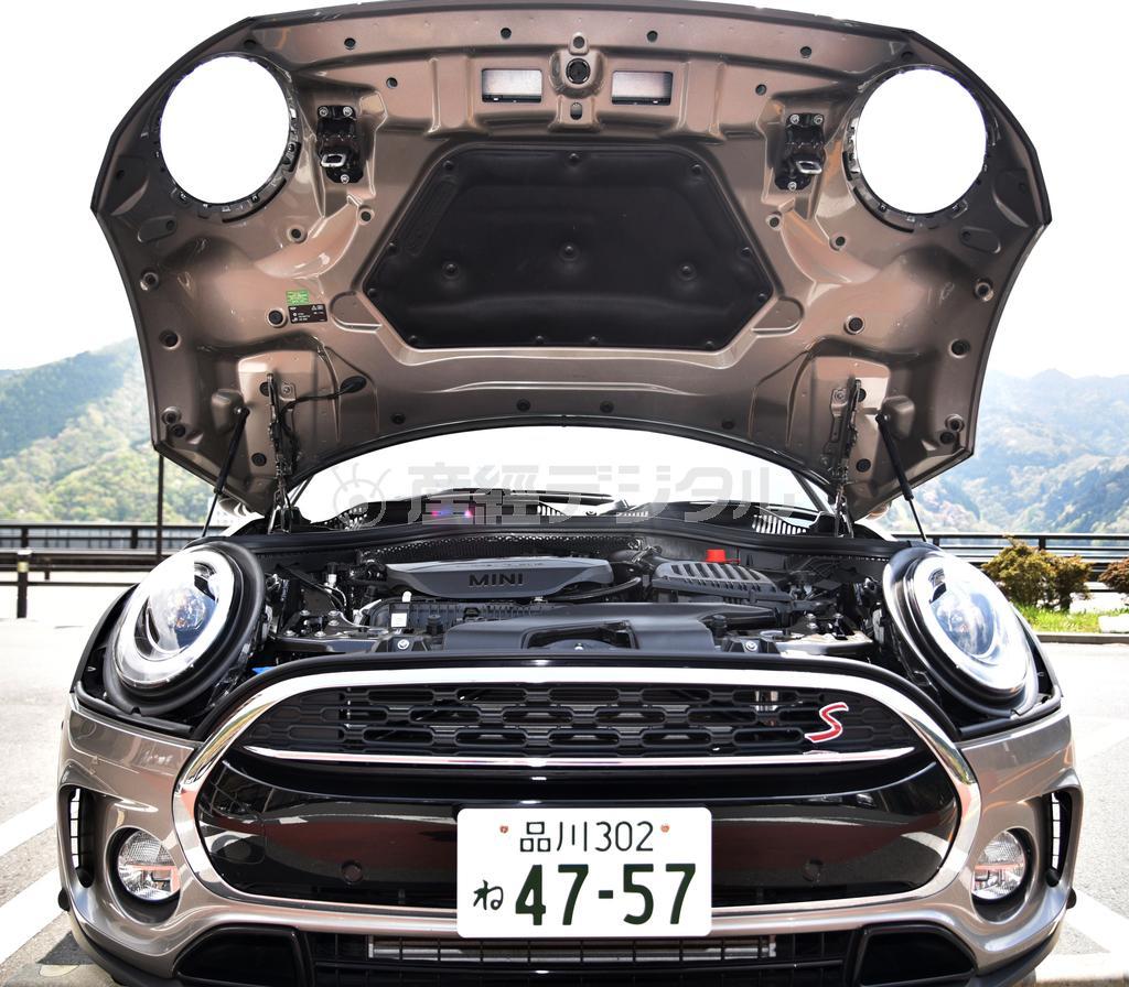 ボンネットにも“顔”がありました。ミニクーパーＳクラブマン