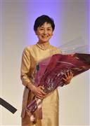 第５３回ギャラクシー賞で特別賞を受賞した国谷裕子さん＝２日、東京都渋谷区（本間英士撮影）