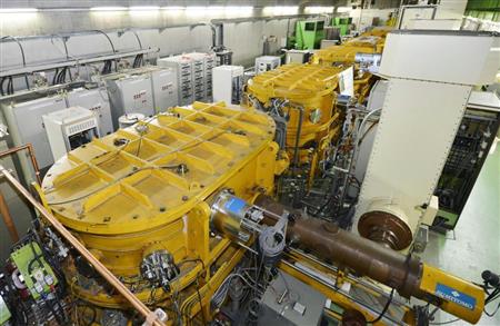 新元素ニホニウムの合成に使われた加速器＝２０１５年８月、埼玉県和光市の理化学研究所
