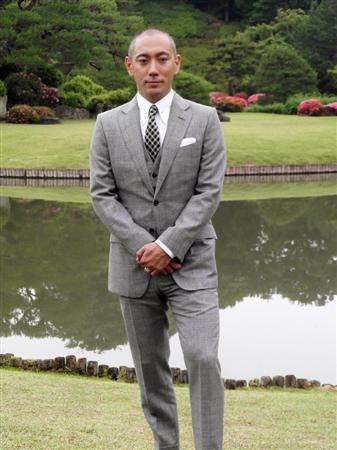 歌舞伎座「七月大歌舞伎」の取材会に出席した歌舞伎俳優の市川海老