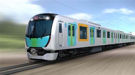西武鉄道が来春導入する新型車両「４００００系」のイメージ。通勤型電車としては同社初の座席指定列車として運行する