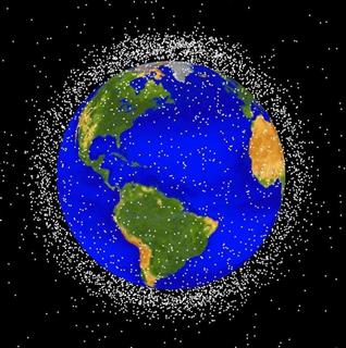 比較的低い軌道にある宇宙ごみの観測データ（ＮＡＳＡ提供）