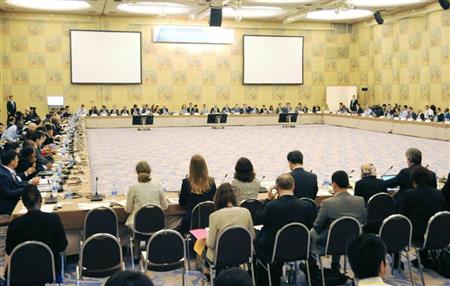 京都市で開幕したＯＥＣＤ租税委員会の拡大会合＝３０日