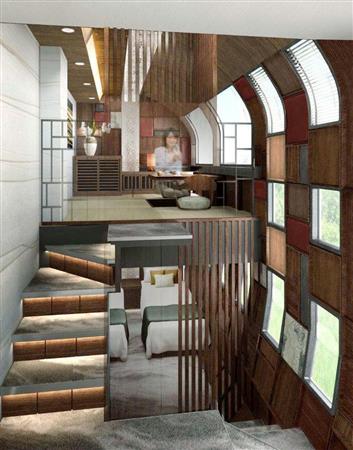 豪華寝台列車「トランスイート四季島」の最上級客室「四季島スイート」のイメージ（ＪＲ東日本提供）