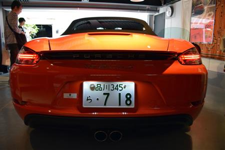 ボクスターのリヤビュー