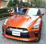 日産自動車が１１日に発表した、高級スポーツ車「ＧＴ－Ｒ」の改良モデル＝東京都港区