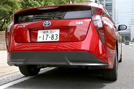 プリウスのリヤビュー