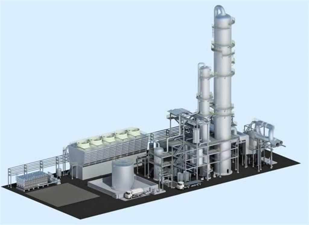 東芝などが実証事業を進めるシグマパワー有明の三川発電所のＣＣＳ設備（イメージ図）