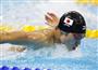 男子４００メートル個人メドレー決勝で力泳する萩野公介＝リオデジャネイロ（共同）
