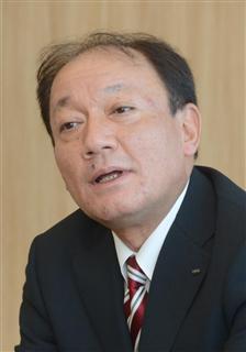 キリンビールの布施孝之社長＝東京都中野区（伴龍二撮影）