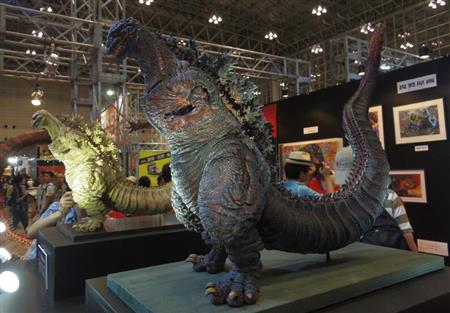 海洋堂ブースに展示されていた「シン・ゴジラ」雛形