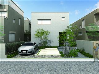 「まちもり」をはじめとした、ＡＪＥＸが提案する都市型住宅の外構