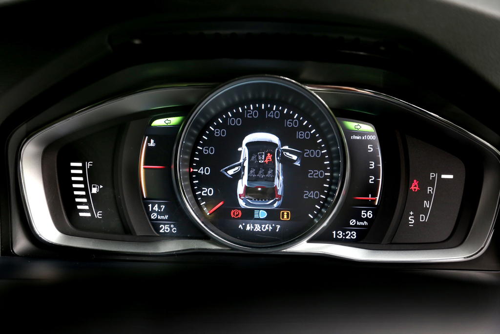 インパネ中央のグラフィックが視覚的にわかりやすくて便利