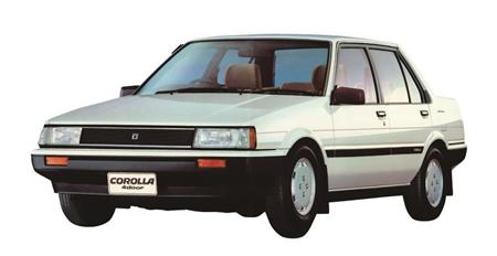 １９８３年に発売された５代目カローラ