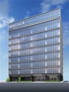 ２０１７年１１月完成予定の「ＢＩＺＣＯＲＥ神保町」の外観予想図