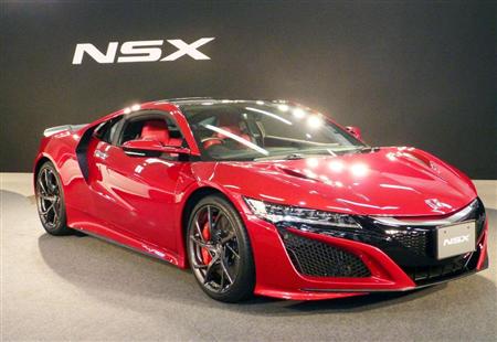 ホンダが国内で発売し、受注を開始した高級スポーツカー「ＮＳＸ」