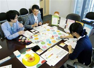 ピップ＆ウィズが共同開発した「こころづもりボードゲーム」を試す社員