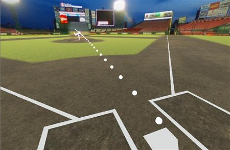 楽天が来季から本格導入する仮想現実トレーニングシステムのイメージ（楽天球団提供）