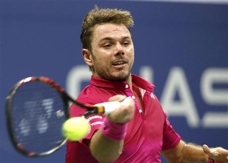 男子シングルス準決勝で錦織圭を破ったスタン・バブリンカ＝ニューヨーク（共同）