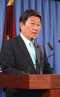 自民党の茂木敏充政調会長（早坂洋祐撮影）