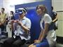 ソニーＩＥのブースでは、ＶＲゲームの特設コーナーが人気＝１５日、千葉市の幕張メッセ（黄金崎元撮影）撮影）