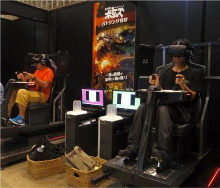 幕張メッセでのキャラクターイベントに登場したＶＲアクティビティ「装甲騎兵ボトムズバトリング野郎」
