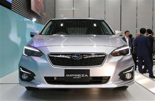 インプレッサスポーツ＝１３日午後、東京都渋谷区（菊本和人撮影）