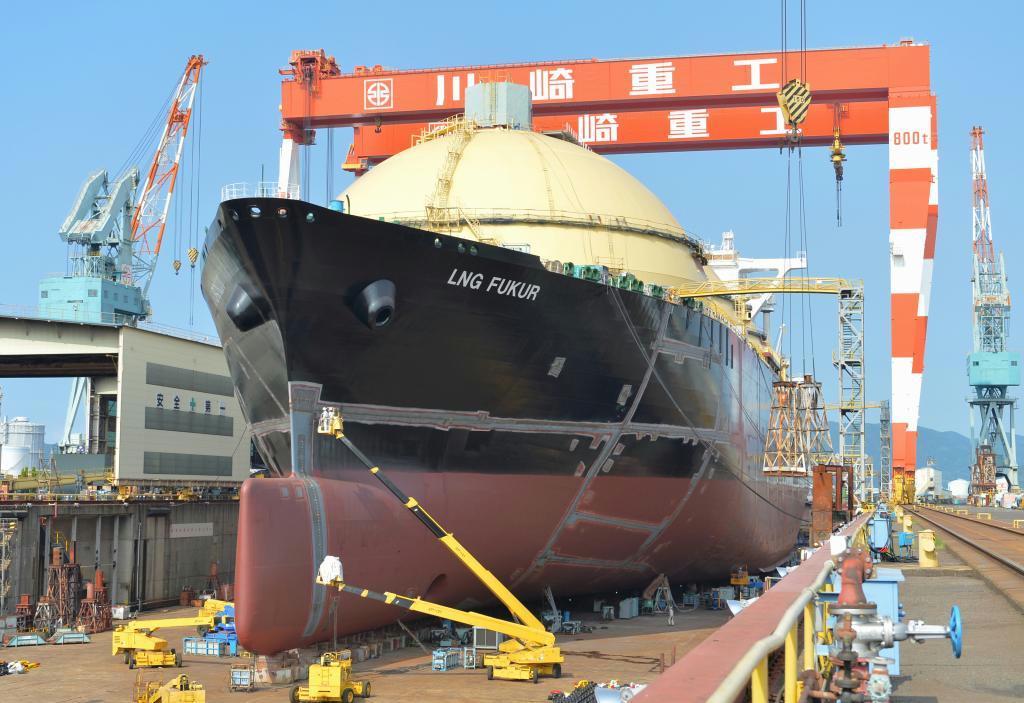 川崎重工業の坂出工場＝２０１４年