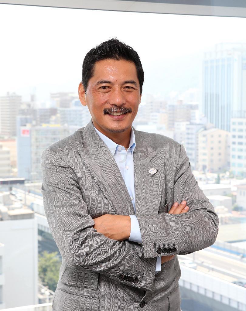 神戸製鋼所ラグビー部の平尾誠二ＧＭ＝神戸市中央区の神戸製鋼所本社（撮影・鳥越瑞絵）２０１５年７月２９日