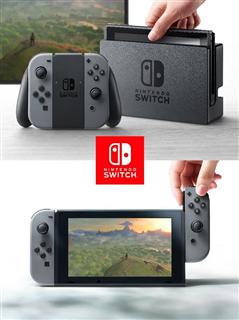 任天堂の新型ゲーム機「NintendoSwitch(ニンテンドースイッチ)」。据え置き型(上)からパーツを取り外して携帯型(下)にできる(同社ホームページから、提供写真) 任天堂の新型ゲーム機「NintendoSwitch(ニンテンドースイッチ)」。据え置き型(上)からパーツを取り外して携帯型(下)にできる(同社ホームページから、提供写真)