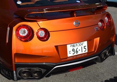 ４灯丸形テールランプと大型リヤスポイラーはＧＴ－Ｒのアイデンティティー