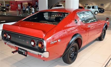 ２代目スカイライン２０００ＧＴ－Ｒ。通称ケンメリ。日産でも所有台数はわずか２台＝日産グローバル本社ギャラリー