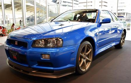 ５代目のスカイラインＧＴ－Ｒ（Ｒ３４）＝日産グローバル本社ギャラリー
